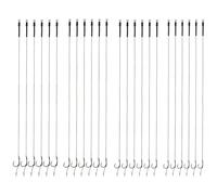 CENPEK Aparejo De Pesca De Carpa, 24 Uds., Pelo Atado, Sin Púas, Antienredos, Línea Trenzada Giratoria, Tamaño 2-4-6-8