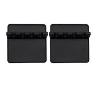 CENPEK Bandeja de silicona para utensilios con almohadilla de goteo, sin BPA, bandeja de cuchara y soporte para cucharas de cocina, soporte para cucharas, cucharones, pinzas (negro)