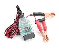 CENPEK Batería de coche eléctrico reemplazo herramienta ayudante auto ordenador apagado dispositivo de memoria OBD diagnóstico del coche y conectores herramienta (negro y rojo)