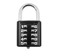 CENPEK Candado De Gimnasio, Candado De Combinación De Botón Pulsador para Anciano Ciego, Armarios De Gimnasio, Puertas, Cajas De Herramientas, Equipaje