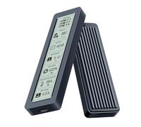 CENPEK Carcasa NVMe M2 con conectividad USB para una mejor gestión de datos caja para disco duro con pantalla inteligente M2 de 5 Gbps tipo C, USB 3.2