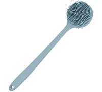 CENPEK Cepillo de silicona para el cuerpo, cepillo de baño con mango largo, cepillo de ducha con cerdas ultra suaves, antideslizante, verde
