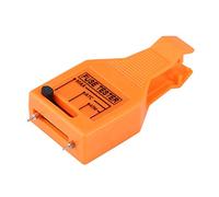 CENPEK Comprobador y extractor de fusibles automotrices - Comprobador de fusibles de coche multifuncional y herramienta de extracción para fusibles de hoja mini/estándar, color naranja