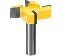 CENPEK Cortador de fresado de Superficie, vástago de 1/2 Pulgada, Cortador de fresado Plano, Brocas de Madera, Herramienta de carpintería Plana