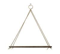 CENPEK Estantes flotantes de madera envejecida para colgar con cuerda giratoria, organizador de granja para decoración rústica