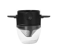 CENPEK Filtro de café portátil reutilizable con orejas colgantes, fácil de limpiar, sin papel, con tazas y cepillos de limpieza