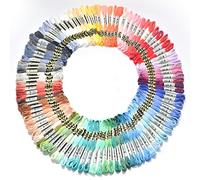 CENPEK Hilo de bordar, paquete de 100 madejas de colores, hilo de bordar, hilos de punto de cruz, hilo de pulseras de la amistad, hilo para manualidades, color arcoíris