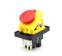 CENPEK Interruptor de Dispositivo Incorporado KJD18 3 Pines 230V-50/60Hz con Disparador de Bajo Voltaje y Contacto de Bobina