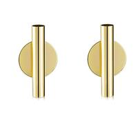 CENPEK Juego de 2 jarrones de Flores de Pared de Tubo de Metal, Moderno Soporte de Flores secas, decoración de Pared para Porche, hogar, Oficina