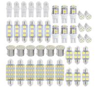 CENPEK Kit de 42 Luces LED para Interior de Coche, luz LED para Interior de Coche, 6000 K, 12 V, T10, Bombilla para matrícula de Maletero, Puerta, cúpula, Mapa de Coche