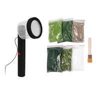 CENPEK Kit de aplicador de césped estático Hierba estática Hobby Craft Aplicador de máquina de Flocado estático Adecuado para Escena de Modelo de Mesa de Arena de Bricolaje