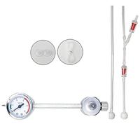 CENPEK Kit de sistema generador de CO2 para acuario, con manómetros y válvulas de alivio, kit de reactor de dióxido de carbono para plantas y acuarios