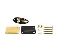 CENPEK Kit de soporte para cuerdas de rodillo de mástil de guitarra, piezas de repuesto de metal dorado para guitarra con tornillos de instalación para estabilidad del trémolo