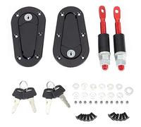 CENPEK Kit universal de pasador de seguridad para capó de motor de coche, color negro