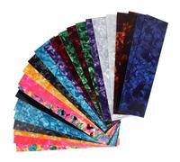 CENPEK Láminas perforadoras para púas de guitarra (DIY), tiras de celuloide para músicos tres grosores de 0,5/0,73/0,9 mm, colores aleatorios.