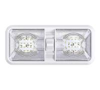CENPEK Led RV luces 12 V 48 LED interior doble cúpula luz de techo para RV barco remolque caravana