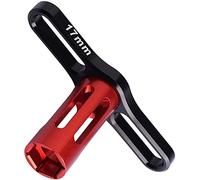 CENPEK Llave Hexagonal de Rueda de 17 mm para neumáticos de Coche RC 1/8, Rojo
