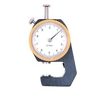 CENPEK Medidor de espesor de 0-10 mm, esfera plana del probador del grueso de la cabeza para la precisión de medición del paño de cuero 0.1m m