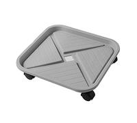 CENPEK Organizador para macetas, soporte para macetas con ruedas, estante cuadrado movible para macetas, carrito para macetas, para interiores y exteriores