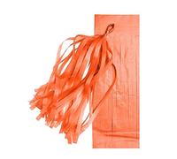 CENPEK Paquete de 10 guirnaldas de borlas, borlas de papel de seda para bodas, fiestas de bebés, eventos y fiestas, color naranja oscuro
