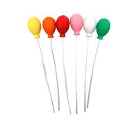 CENPEK Paquete de 12 globos de espuma en miniatura 1:12 para casa de muñecas, decoración de casa de muñecas