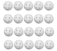 CENPEK Paquete de 20 Pelotas de Golf de práctica, Bolas de Golf Huecas de Flujo de Aire de plástico para el Campo de conducción, Pelotas de Golf Ligeras para Uso Interior y Exterior