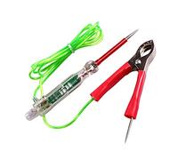 CENPEK Probador de circuito automotriz, prueba de luz automotriz 3-24 voltios DC voltaje probador, doble sondas PU anticongelante cable gran cocodrilo clip prueba de voltaje bidireccional