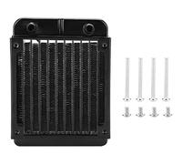 CENPEK Radiador de refrigeración por agua, intercambiador de calor de aluminio de 8 tubos con tubo para PC, CPU, computadora, sistema de refrigeración por agua