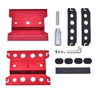 CENPEK RC Car Work Stand Repair Workstation Tools Aluminio 360 grados rotación elevación o inferior para 1/12 1/10 1/8 escala coches camiones (rojo)