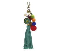 CENPEK Shell Beads Tassel Bag Charm Pendant Bohomia Llavero para Mujer Bolso Bolso Decoración