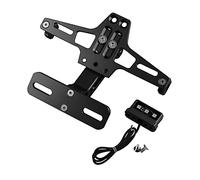 CENPEK Soporte de aluminio ajustable para matrícula de motocicleta con luz LED ajustable para R25 R3 MT03 MSX