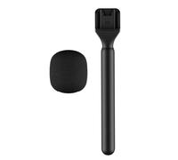 CENPEK Soporte de micrófono Ajustable y Palo de Mano para micrófono de Solapa. Incluye Funda Antipolvo, Ideal para reportajes televisivos al Aire Libre.