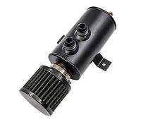 CENPEK Universal 10AN - Bote de aceite con válvula de drenaje (aluminio, 2 puertos, con filtro de respiradero, 750 ml, color negro