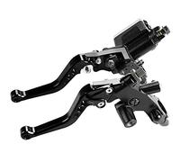 CENPEK Universal Motocicleta 7/8 Pulgadas 22mm Manillar Freno Cilindro Maestro Palanca de Embrague Juego Izquierdo y Derecho para la mayoría de Motocicletas