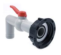 CENPEK Válvula de bola de grifo plástico IBC tanque adaptador S60x6 60mm 90 grados extendido válvula de salida tanque manguera piezas de montaje
