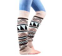 CENRF Calentadores de piernas gruesos | Manga de pierna de punto gruesa y cálida | Calcetines largos, calcetines altos, calcetines para botas, cubrepiernas, regalos de cumpleaños y Navidad para uso