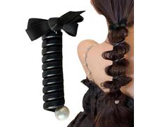 CENRF Corbatas para el pelo del cable del teléfono - Diadema con cuerda para el cabello, sin enredos, soportes para coleta,Lazos para el cabello en espiral, soportes para coletas, lazos para el