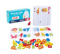 CENRF - Juego de ortografía educativo de 54 piezas con bolsa de almacenamiento, juegos de palabras ortográficas sostenibles, juguetes de ortografía creativos para aula, regalo
