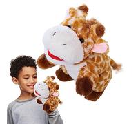 cenrf Marionetas de Animales | Lindo y Suave Peluche Animal | Marionetas de Peluche de Boca Móvil para y Niños a partir de 3 Años, Juegos de ficción para Niños, Teatro de Marionetas para Niños