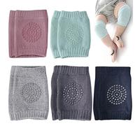 CENRONG Rodilleras Bebe，5Pares Antideslizantes rodilleras bebe Protectores de rodilla de niños Calentador de piernas elástico para bebé，para Bebé 0 a 24 meses