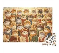 Cens Puzzle 1000 Piezcomo Meneriunl Reciclunble Kitten Senior Puzzles Juego Edugununivo Descompresión Psennt Child Juego Accesorios 52x38cm/1000pcs