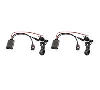 Censous 2 x coche Bluetooth 5.0 Aux cable micrófono manos móvil adaptador de llamada libre para Pioneer Radio IP-BUS P99 P01