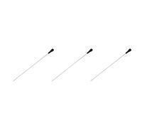 Censous 5 bastones negros con ABS para conductor de música musical, blanco, 15 pulgadas