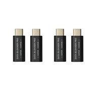 Censous Bloqueador de datos USB tipo C, adaptador de conector de jugo USB-C compatible con carga rápida (50 V/5 A) para detener el de datos (negro)