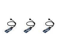 Censous Conector USB de 9 de 1 a 2/4 hembra de extensión de la tarjeta de escritorio HUB USB un 9 Pin USB 2.0 Adaptador Conector Un 9 Pin 30 cm 3 unids