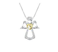 Centecano de accesorios Guardian Angel Pends for Women, Angel Wings Guardian Girl Collar exquisito, Collar de ángel de guardia para mujeres, collar de ángel para niñas, joyas de ángel guardián, joyas,