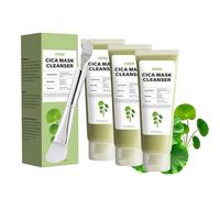 Centella Mask Cleanser, exfoliante facial 2 en 1, limpieza profunda de los poros, calmante la piel, elimina las impurezas de aceite de la cara, adecuado para todos los tipos de piel (3 unidades, talla