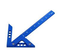 Center 45° 90°, Aluminum Alloy Line,Ruler Measuring Scribing Tool British Units for Woodworking Measurement