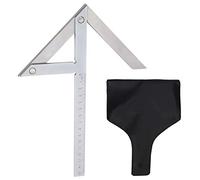 Center Angle Gauge Protractor Angle Ruler High Accuracy Stainless Steel 45 90 Degree Angle Measuring Tool for Woodworking Hardware Machining Marking Discs Size 150 x 130mm