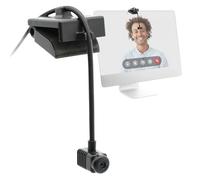 Center Cam V2 - Cámara web de pantalla media - Cámara web USB Plug & Play de 1080p, cámara web ajustable para laptop y escritorio para videoconferencias en casa